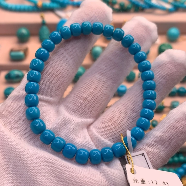 老***城绿松石未镶嵌湖北天然原矿绿松石