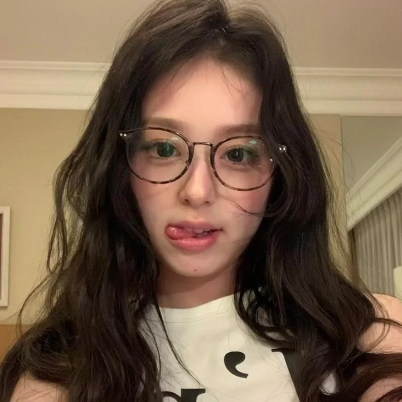 玳瑁豹纹眼镜女近视可配散光韩系复古素颜大框显脸小PP同款平光镜