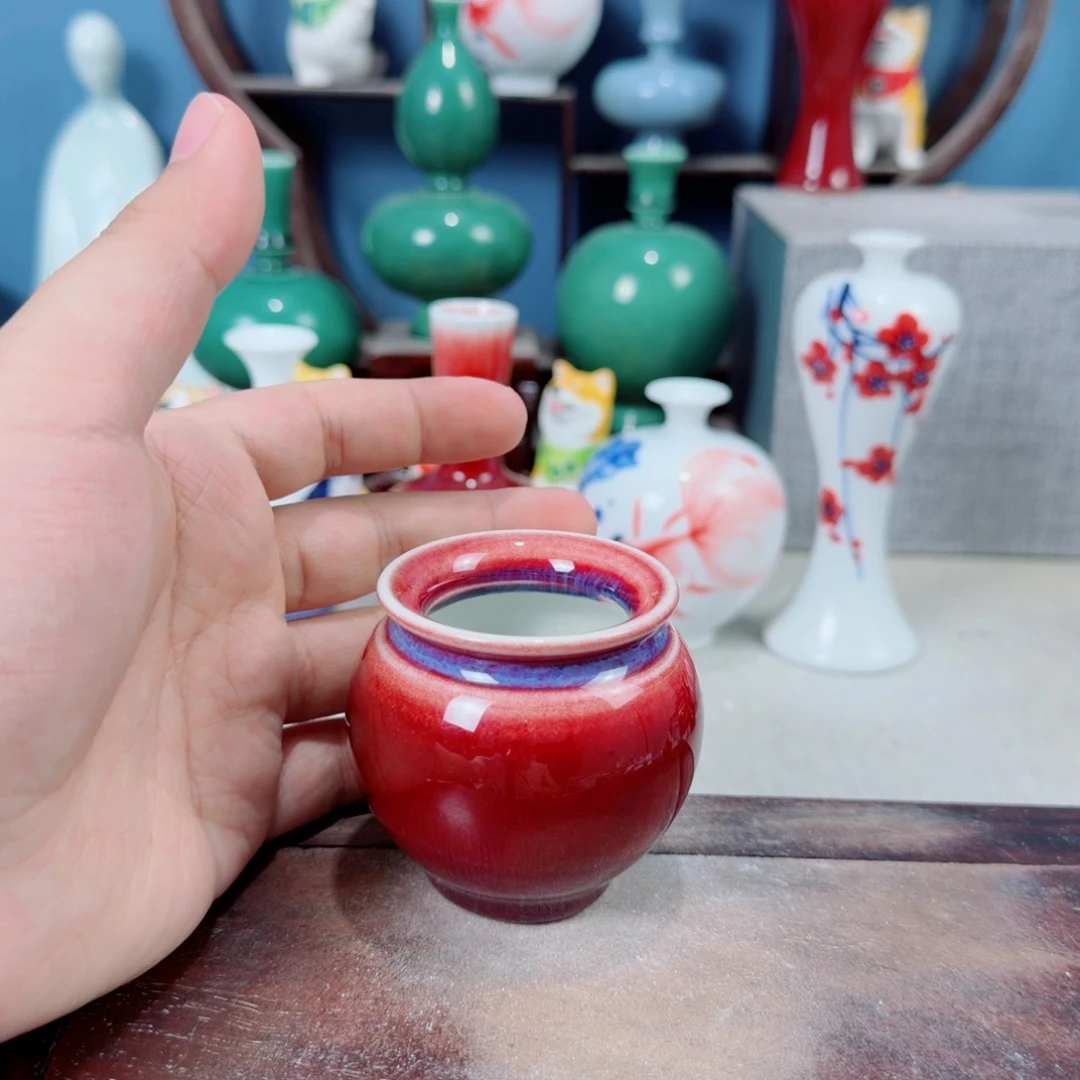 陶瓷手工小花器摆件