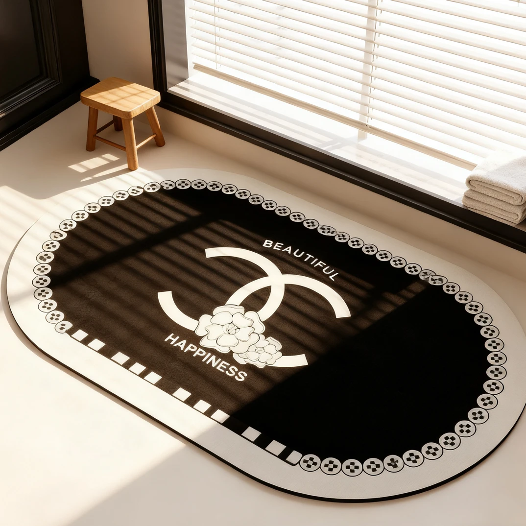 HY17-60*90小香风硅藻泥家用卫生间厨房卧室防滑速干吸水地垫