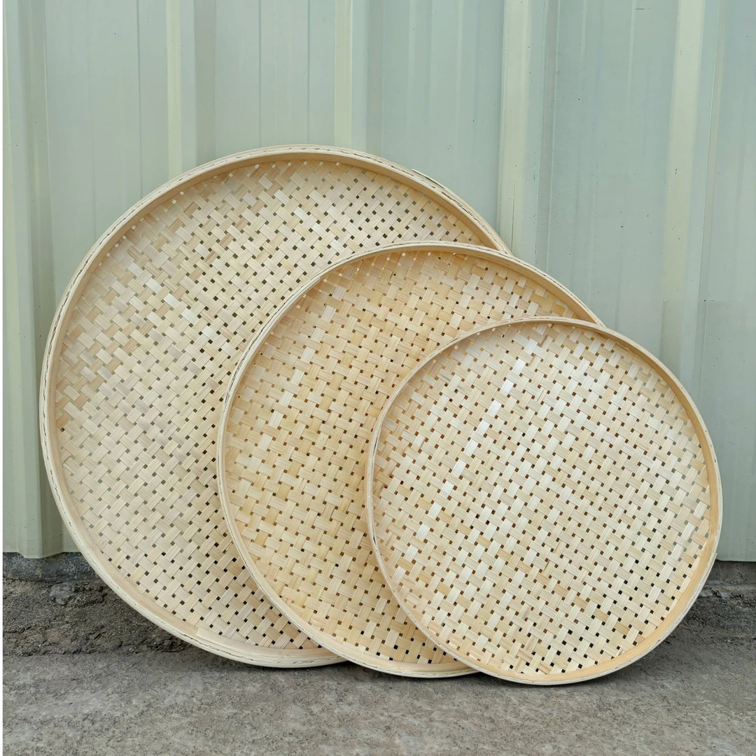 竹黄小孔42+50+60三件套晾晒簸箕