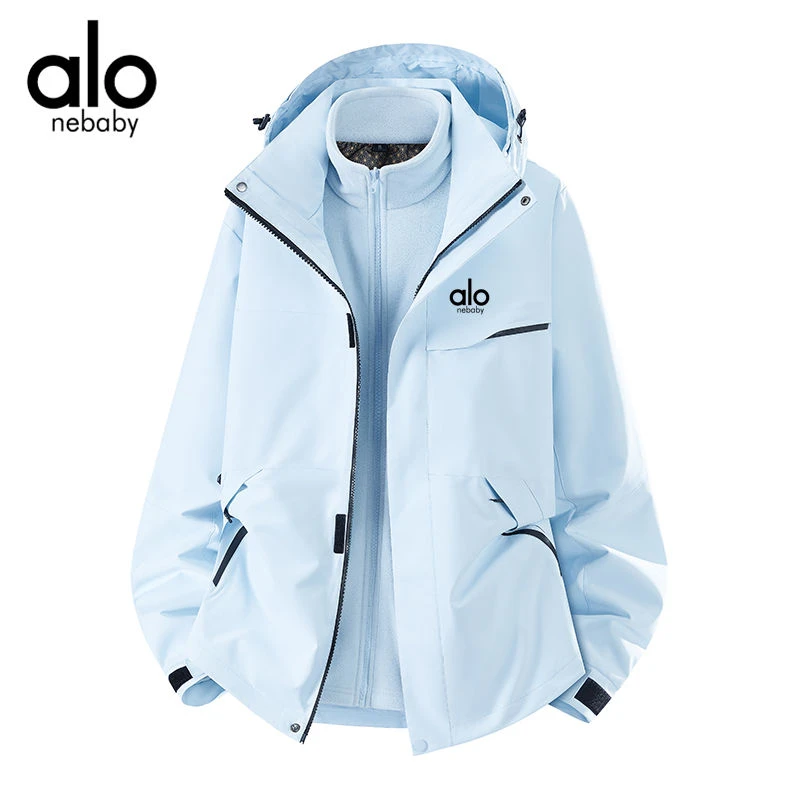 奥特莱斯户外运动三合一冲锋衣男女同款防风防水保暖登山棉衣外套