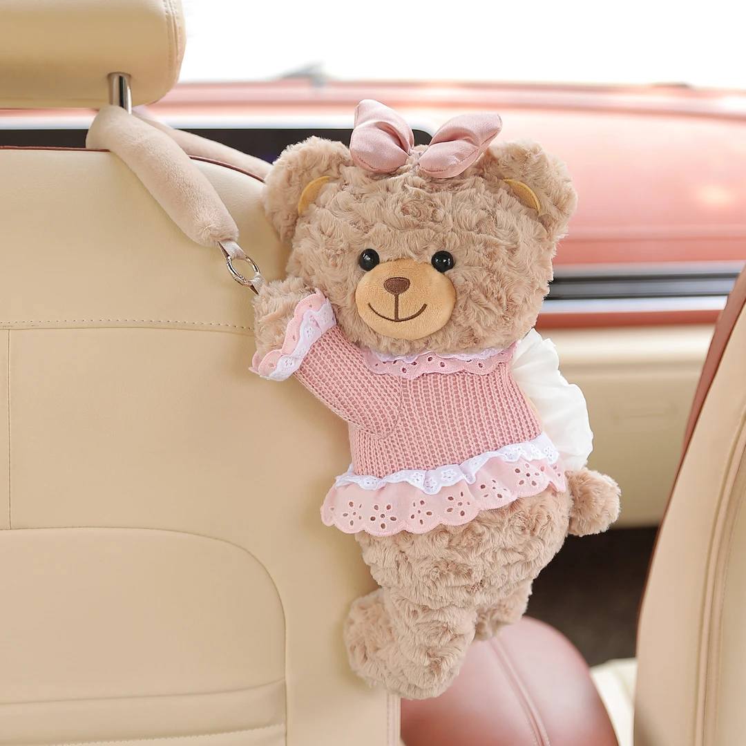 车载纸巾盒可爱汽车抽纸盒挂式高级感车上用纸巾挂袋车内实用好物