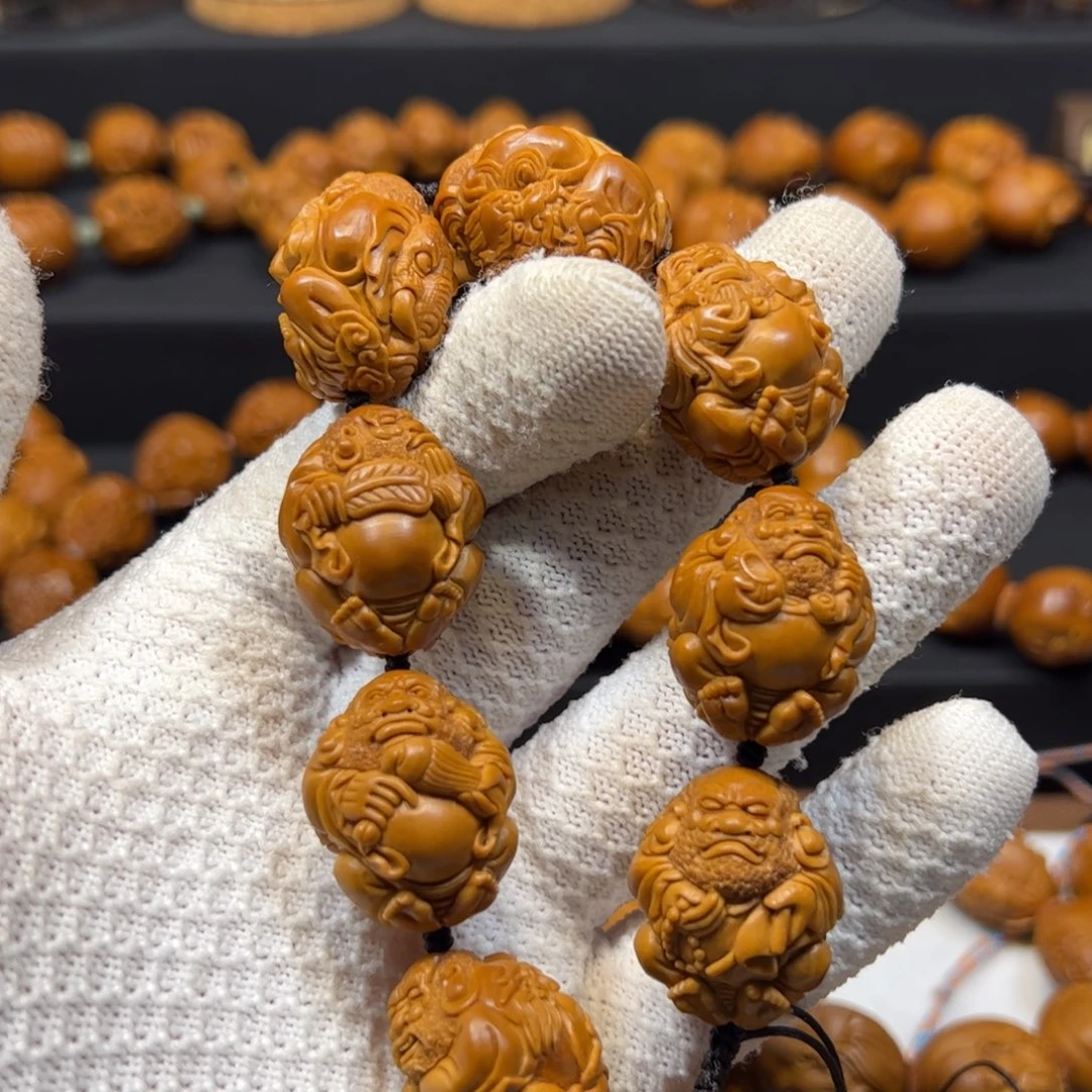 文***橄榄核手串/手链2.1瑞兽达摩