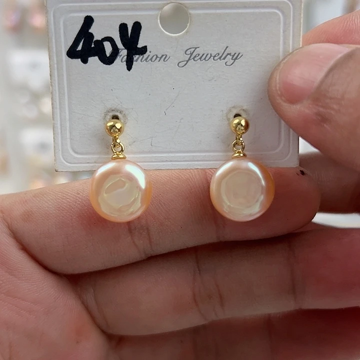 未镶嵌淡水珍珠耳饰