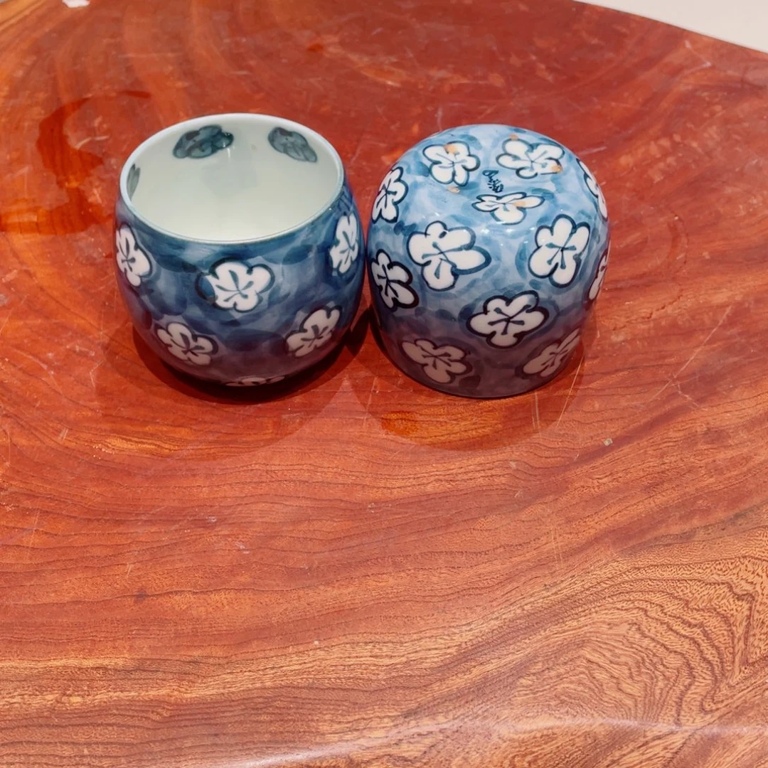 瓷片圆又卫门杯子新