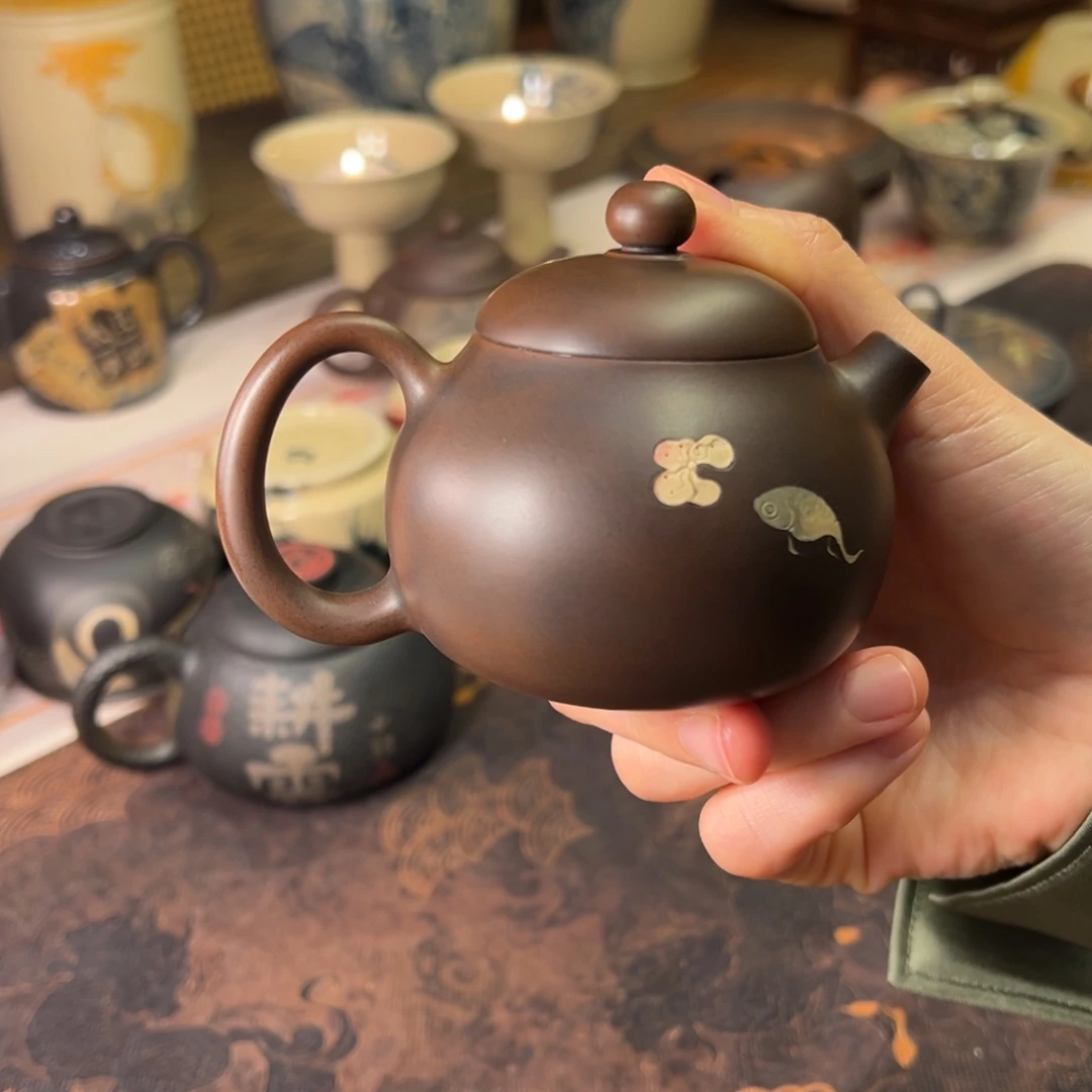 丹***生建水紫陶纯手工壶130cc