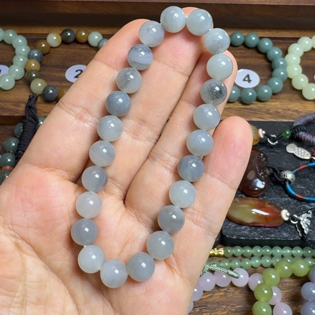 像***样和田玉未镶嵌手链