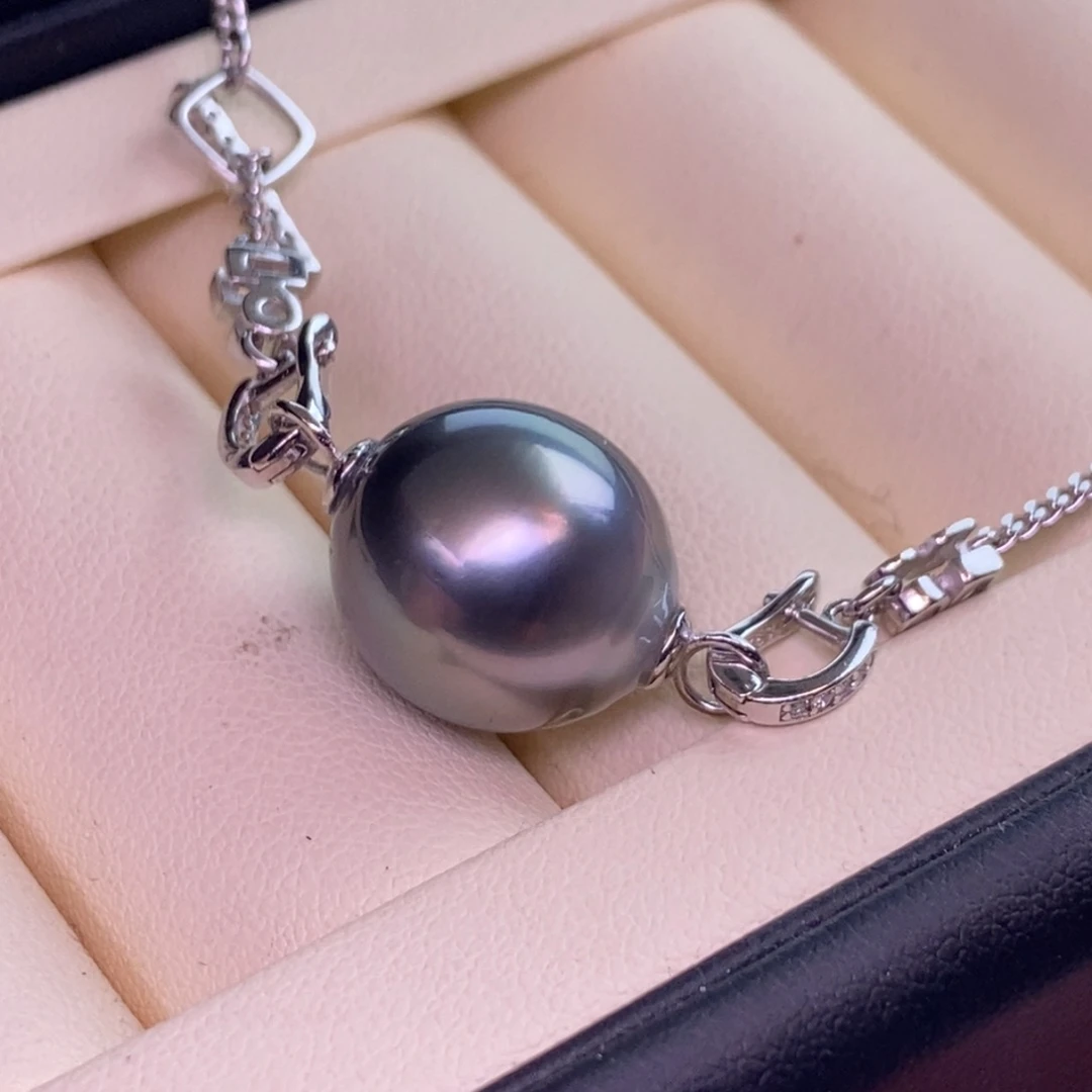 颈饰银S925镶嵌海水珍珠