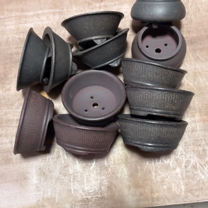 紫砂花盆紫砂口6.5到9高4