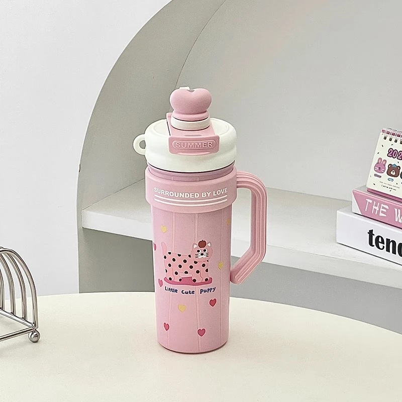 英国【轻奢】CoopKoop可爱猫咪巨无霸吸管杯保温保冷冰霸杯便携水杯
