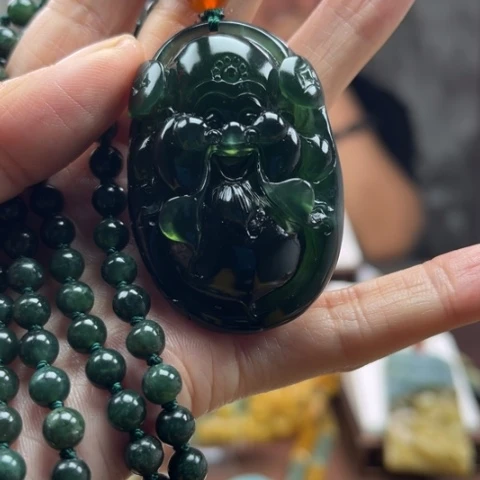 岫玉挂件未镶嵌挂件