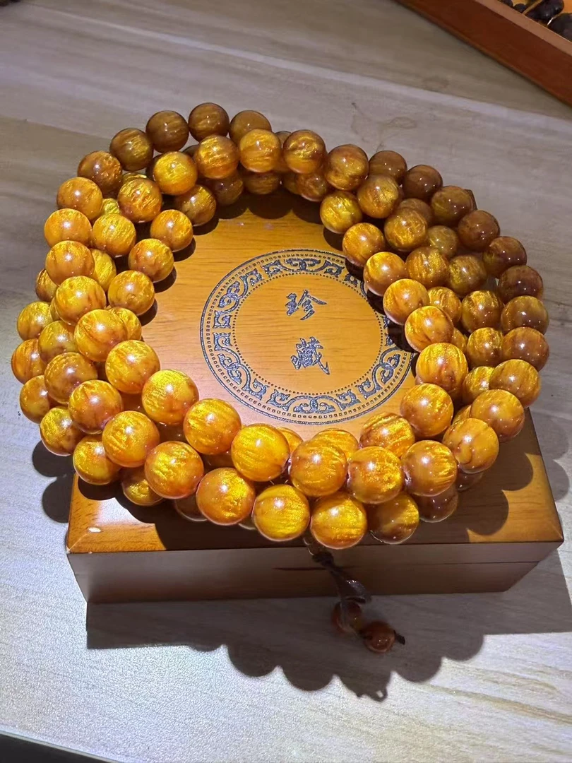 金丝    大口径    108珠（无礼盒）