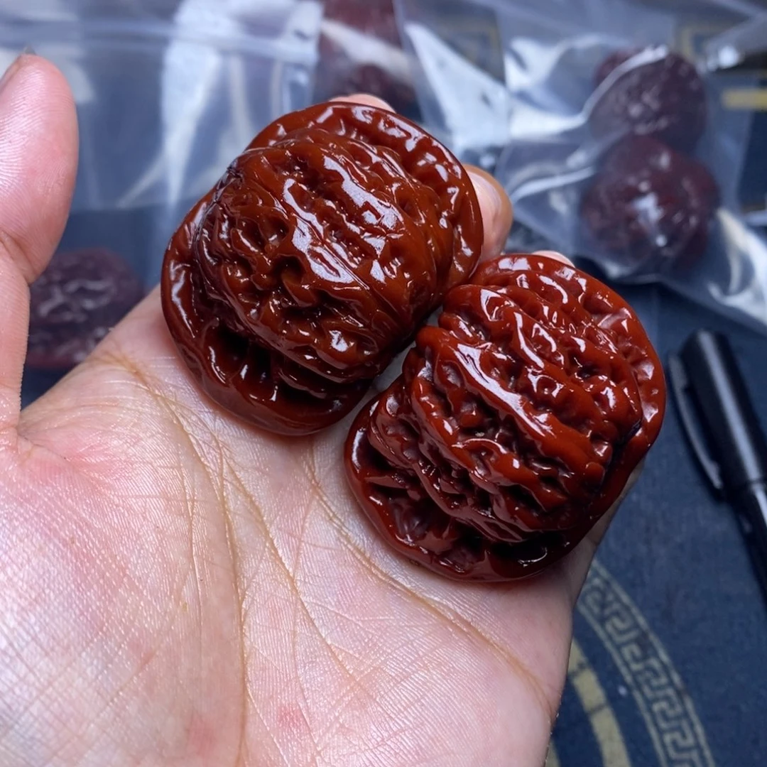 文玩核桃吊坠四座楼45 色差