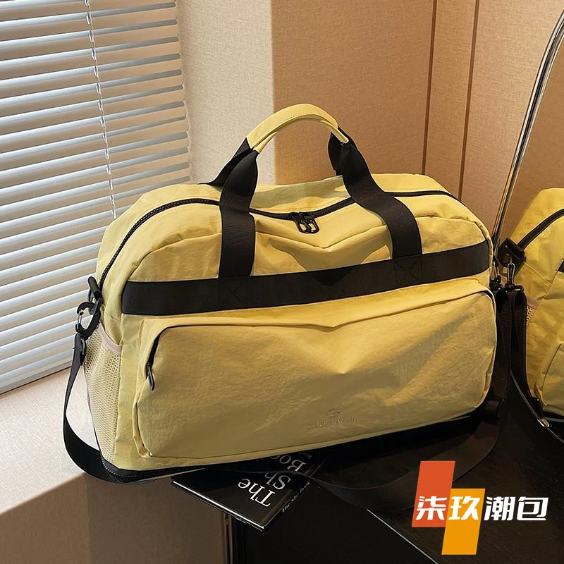 柒玖外出短途旅行包新款时尚轻便大容量收纳行李包运动健身包