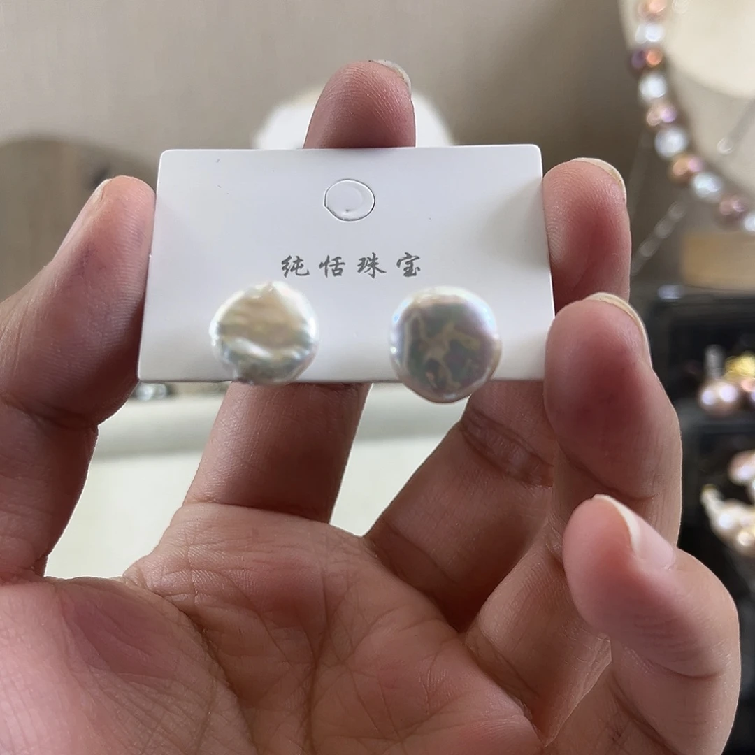 淡水珍珠耳饰未镶嵌【纯恬】