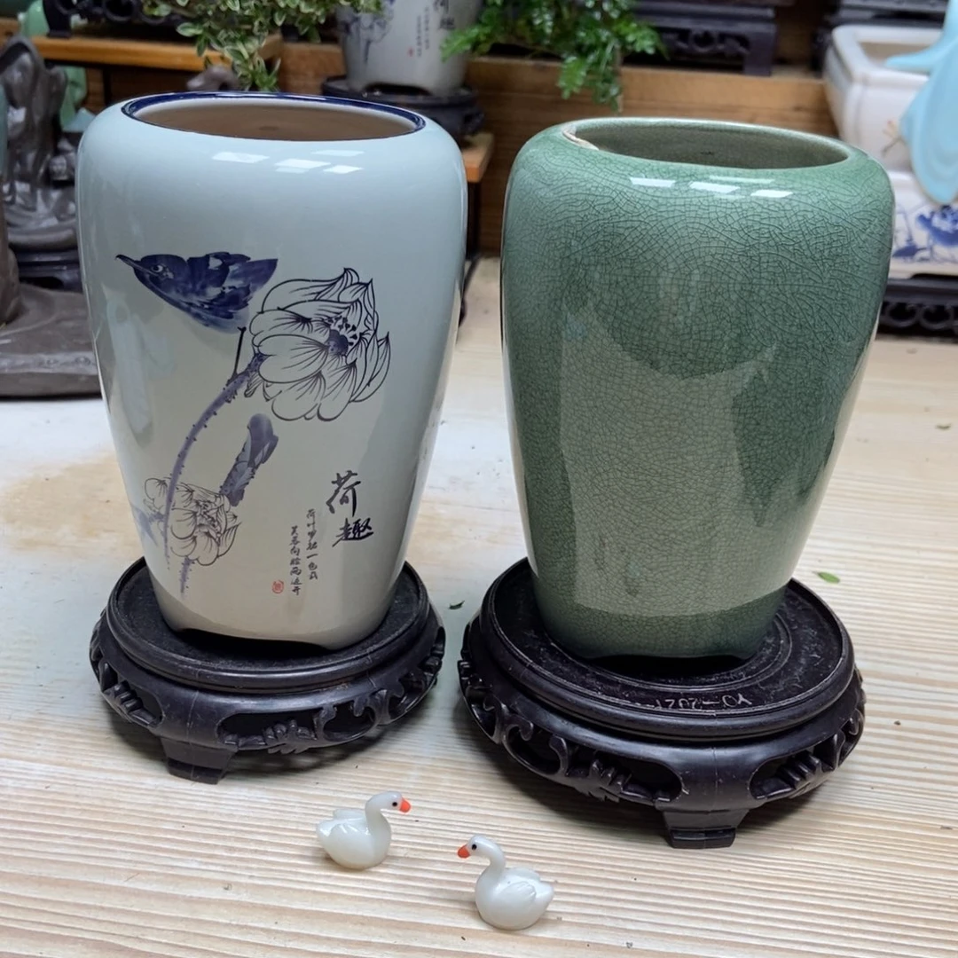 瓷片陶瓷花盆陶瓷艺术