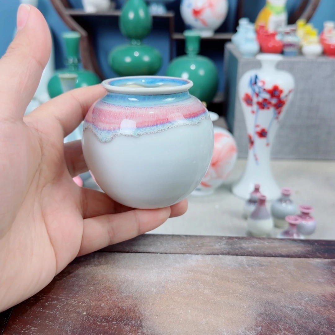 陶瓷手工小花器摆件