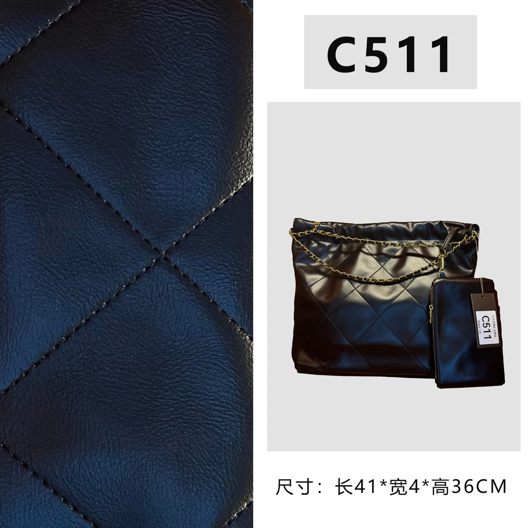 【C511】22bag大号（尺寸:41*36*4cm）新款女包TT020黑色