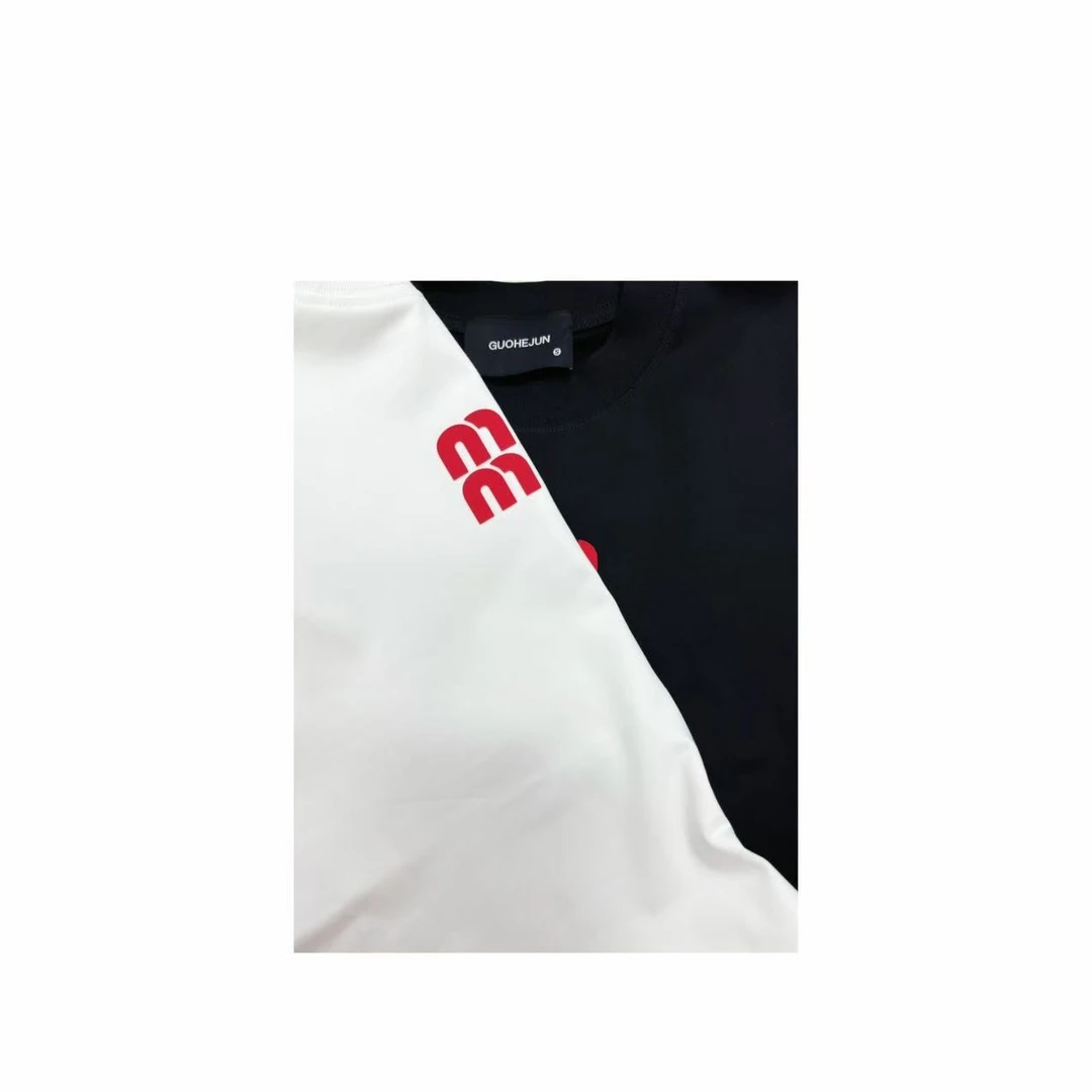 【1号链接】*红色M* 欧洲站潮牌宽松圆领短袖T恤男女同款109