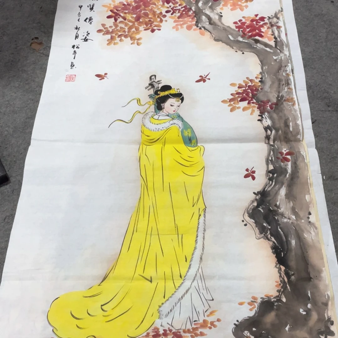 国画国画作品画心一张