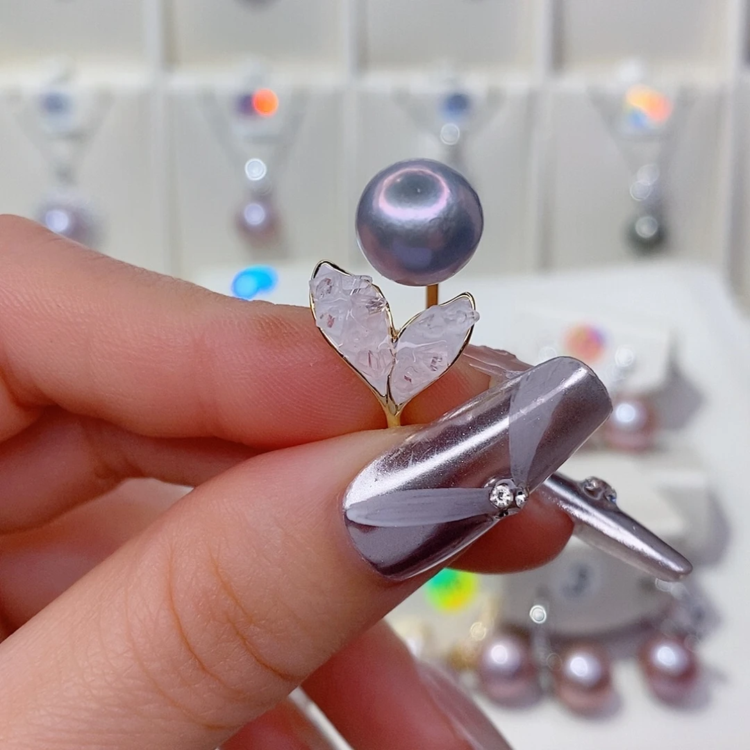 未镶嵌淡水珍珠戒指