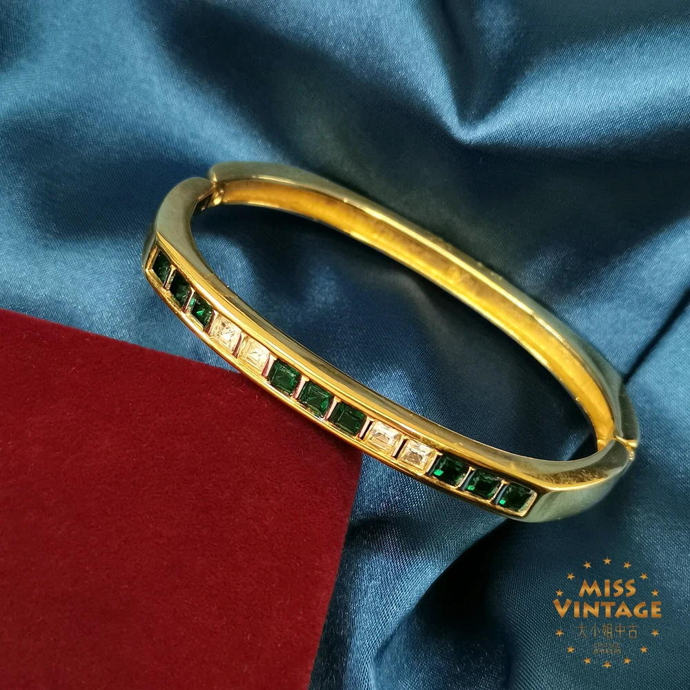 合金手镯 施华洛vintage高珠感方圆手镯[2502141-006]