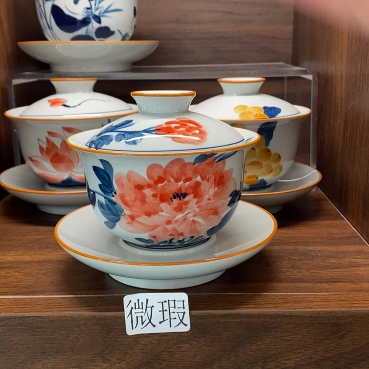 釉下老陶泥手工绘制