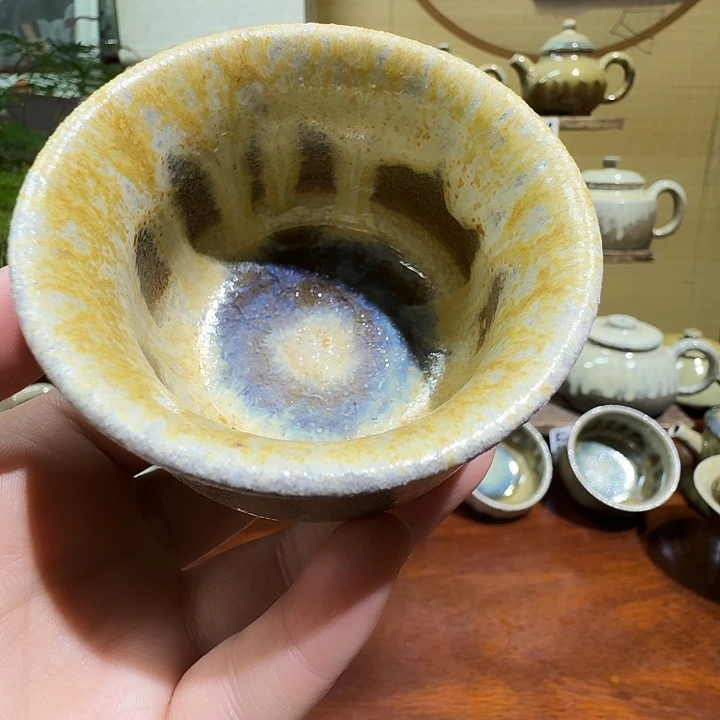 p***g建水紫陶白泥柴烧杯