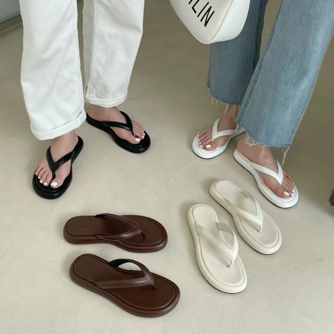 Y 286-1 外穿人字拖鞋女夏网红ins潮2025年凉拖鞋防滑夹脚平底