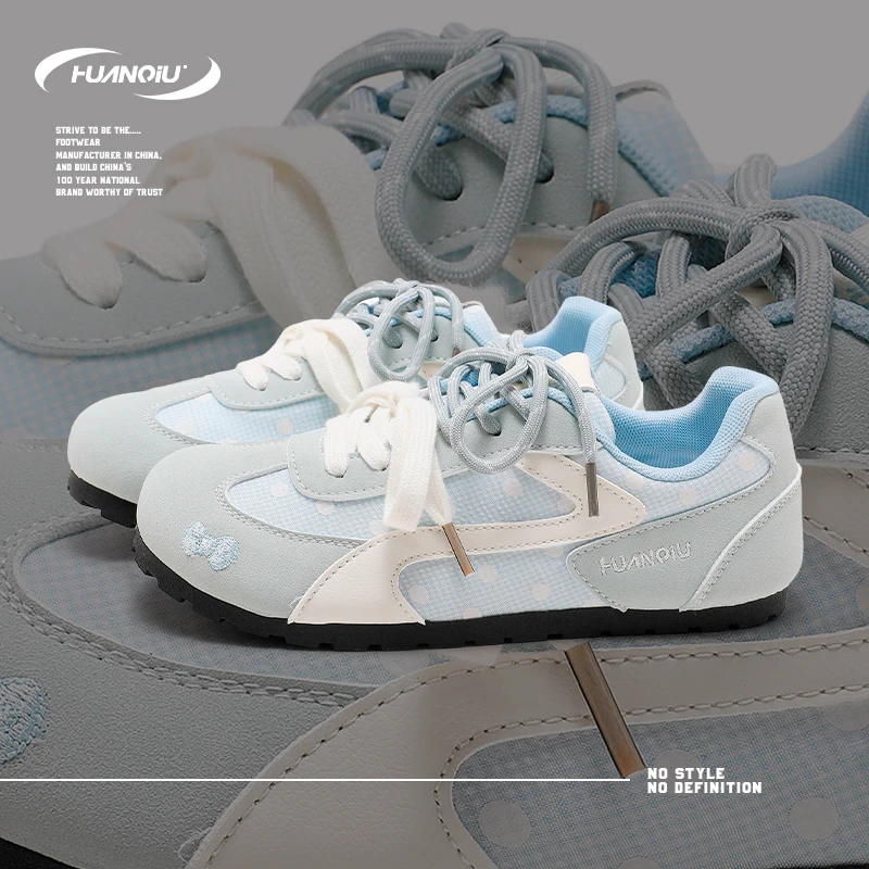 环球芭蕾德训鞋女款2025新款秋季薄款轻便板鞋韩版百搭学生休闲鞋