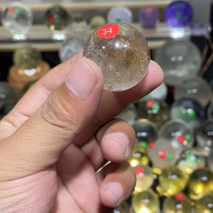 未镶嵌珠宝半成品水晶微瑕他，特价幽灵