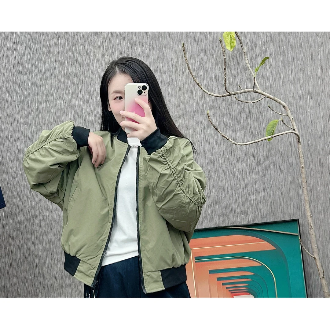 美式hiphop飞行员夹克情侣洋气薄款百搭潮流棒球服休闲23A13#