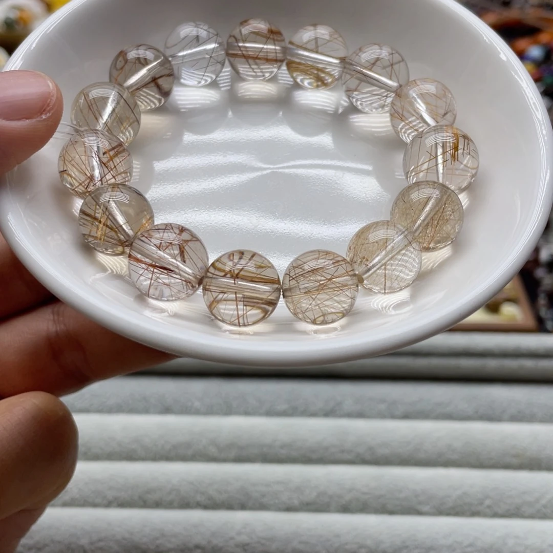 水晶手链未镶嵌觅*单珠铜发