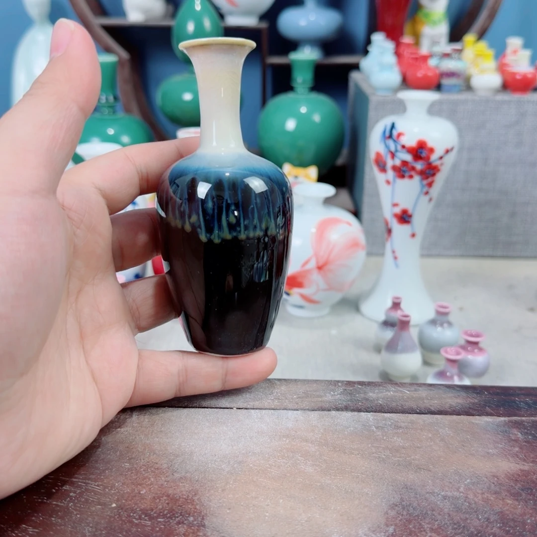 陶瓷手工小花器摆件