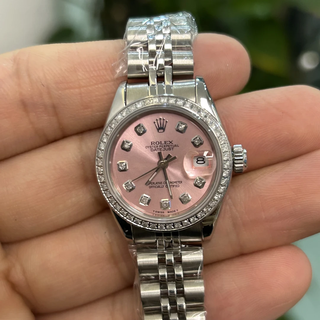 99新 Rolex/劳力士 表展日志型系列69174粉盘腕表/后钻/WHP031580
