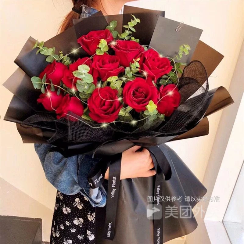 款款情深-11朵红玫瑰鲜花表白花束生日鲜花送女友送男友送朋友生日礼物花店鲜花配送上门