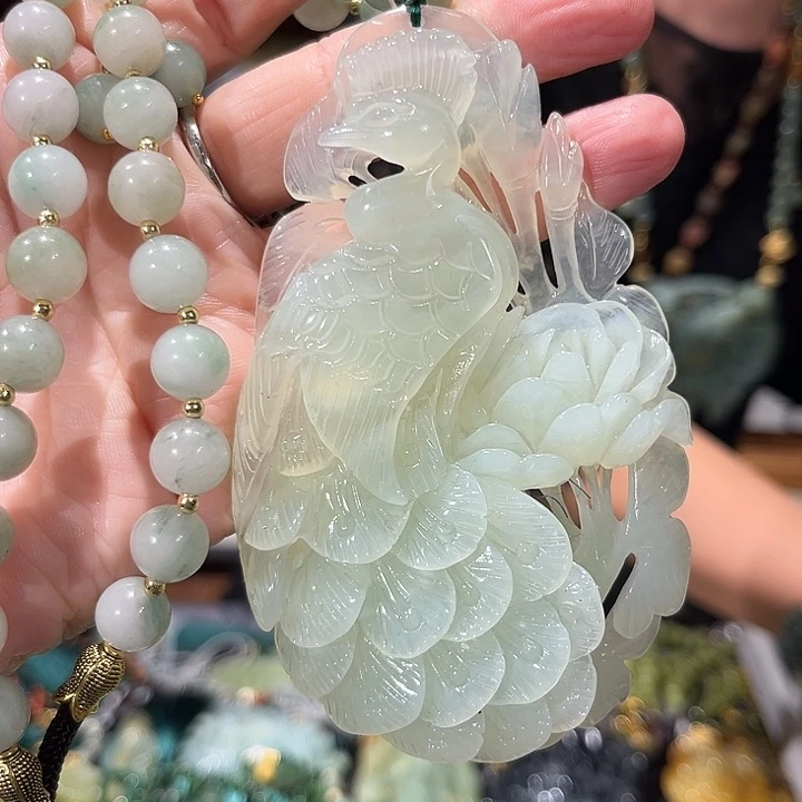 未镶嵌岫玉毛衣链