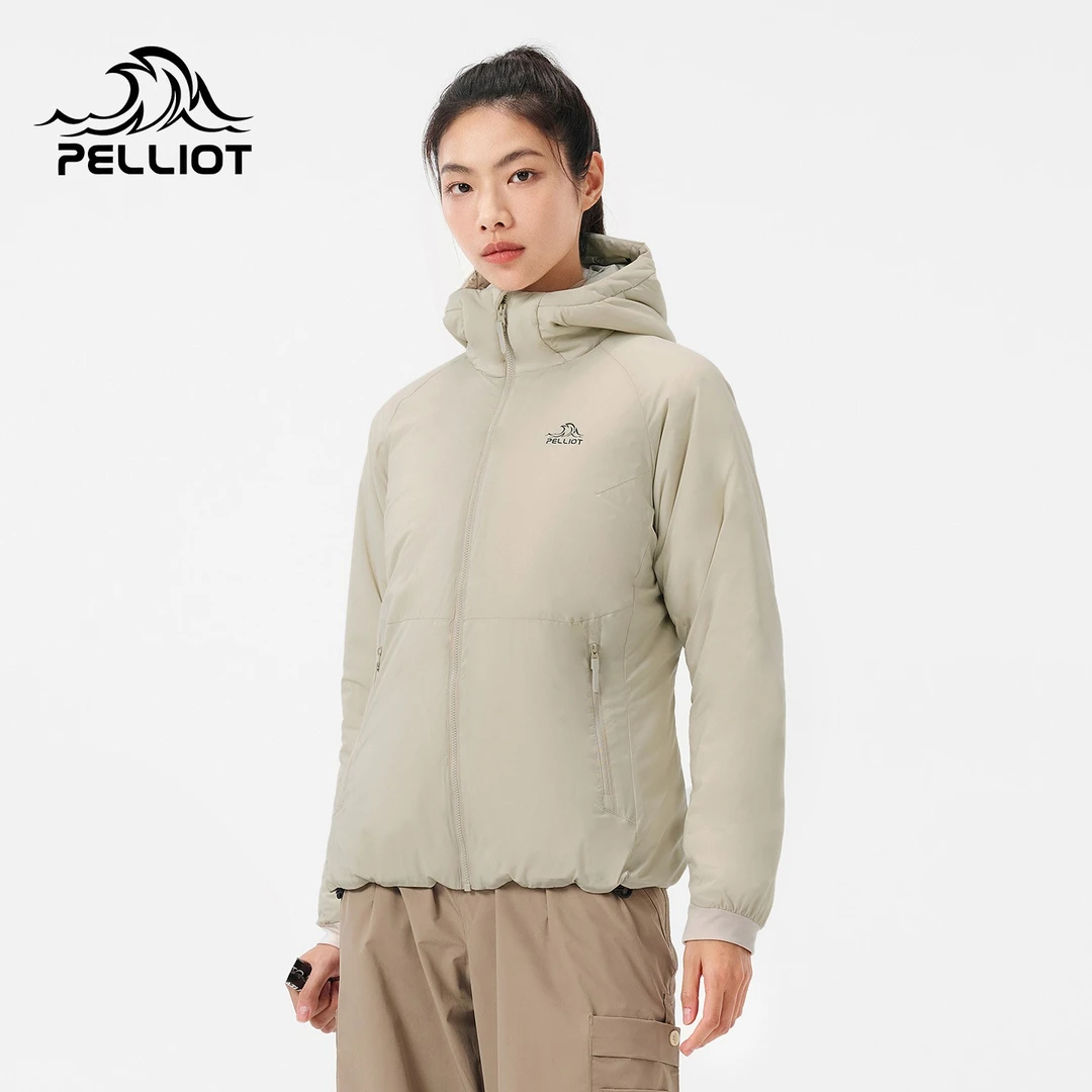 【P系列】伯希和Primaloft连帽棉服女24新款户外金标P棉轻薄外套