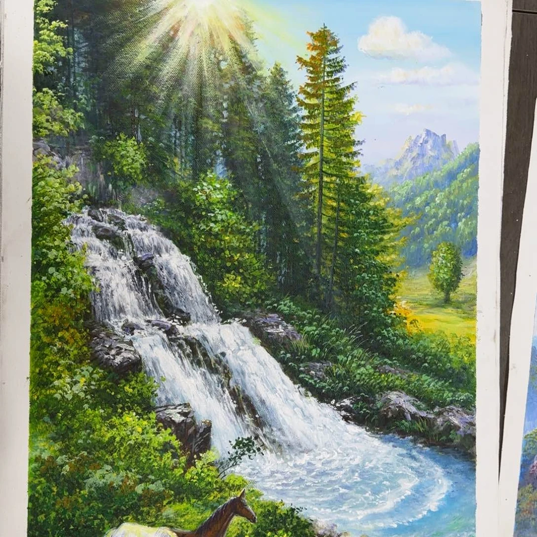油画加油加油努力加油加油