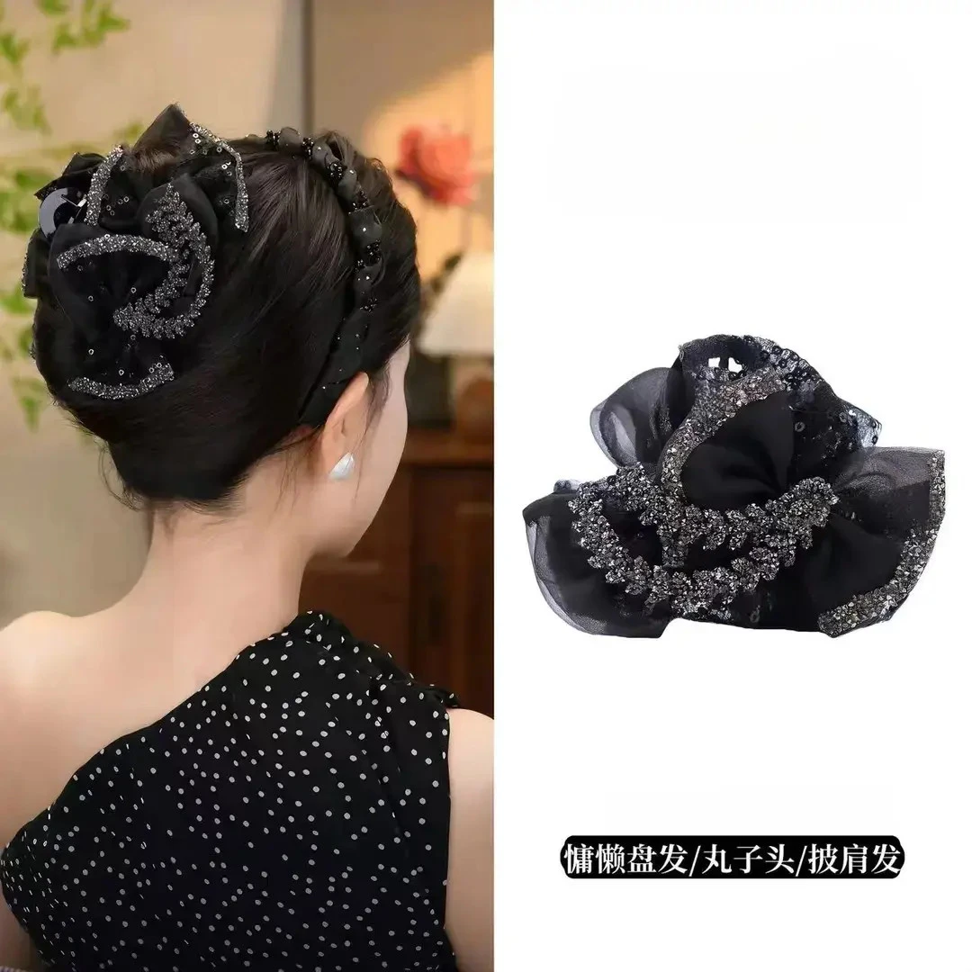 【东方之珠】高级感AB面轻奢百搭气质鲨鱼抓夹发饰高颅顶发夹饰070T