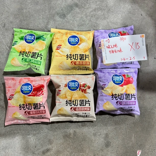 340 可比/克纯切薯片（到手15包 可能全一味）
