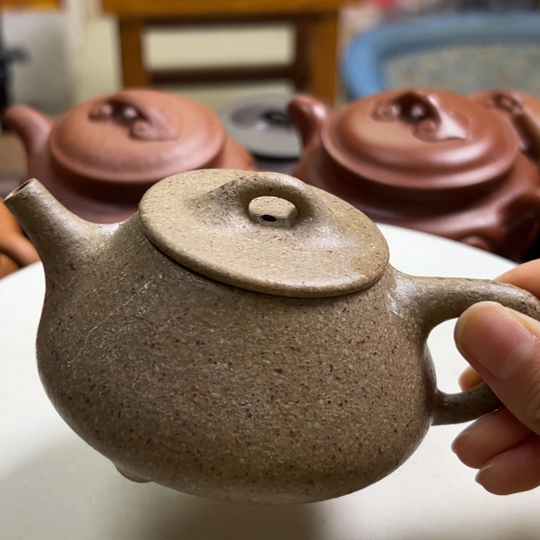 自***然茶壶紫砂八目石瓢160