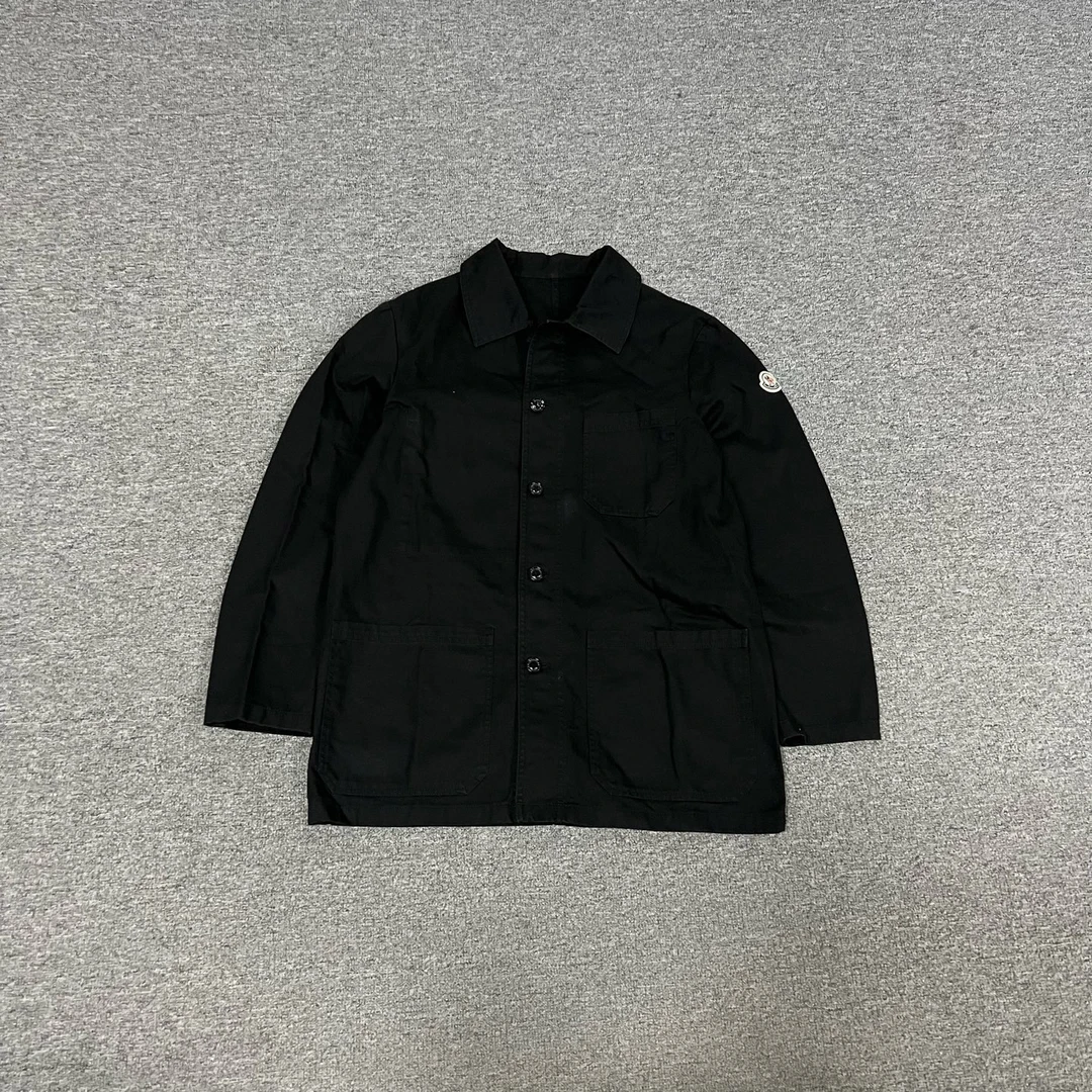 99新 MONCLER 蒙口 袖标徽标logo 单排扣翻领夹克外套 2码