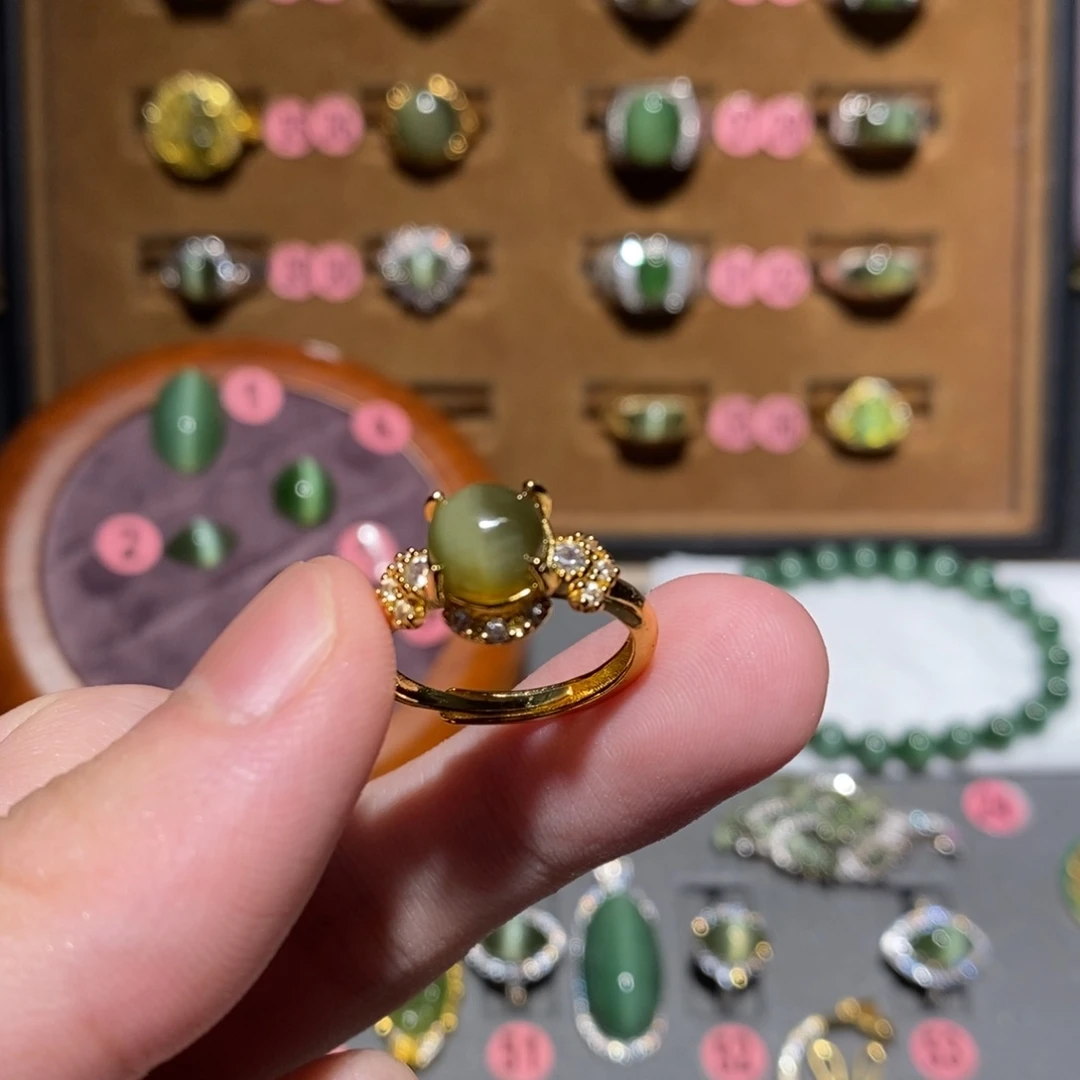 和田玉未镶嵌戒指