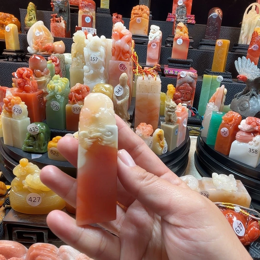 寿山石印石如鱼得水