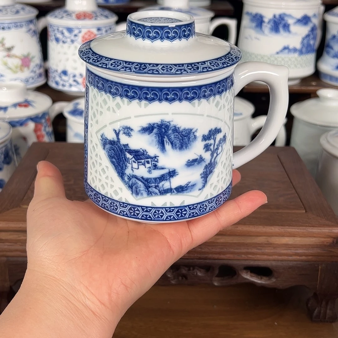 景德镇高温陶瓷办公杯家用