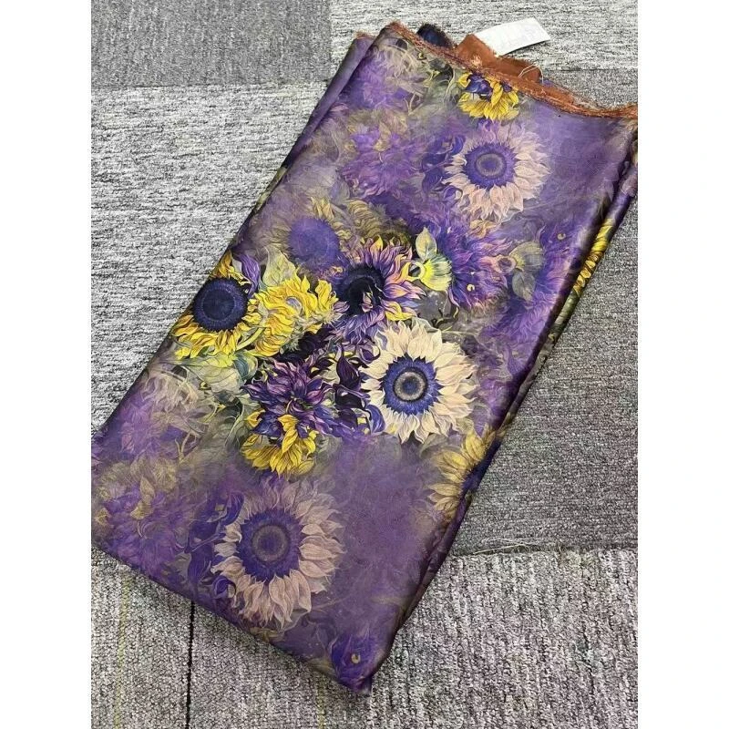 X2-348 [紫葵绫罗] 百搭中国风2025新款 70*180 围巾 [无礼盒]