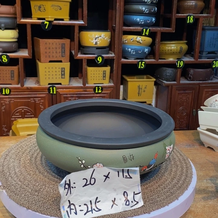 紫砂花盆紫砂紫砂