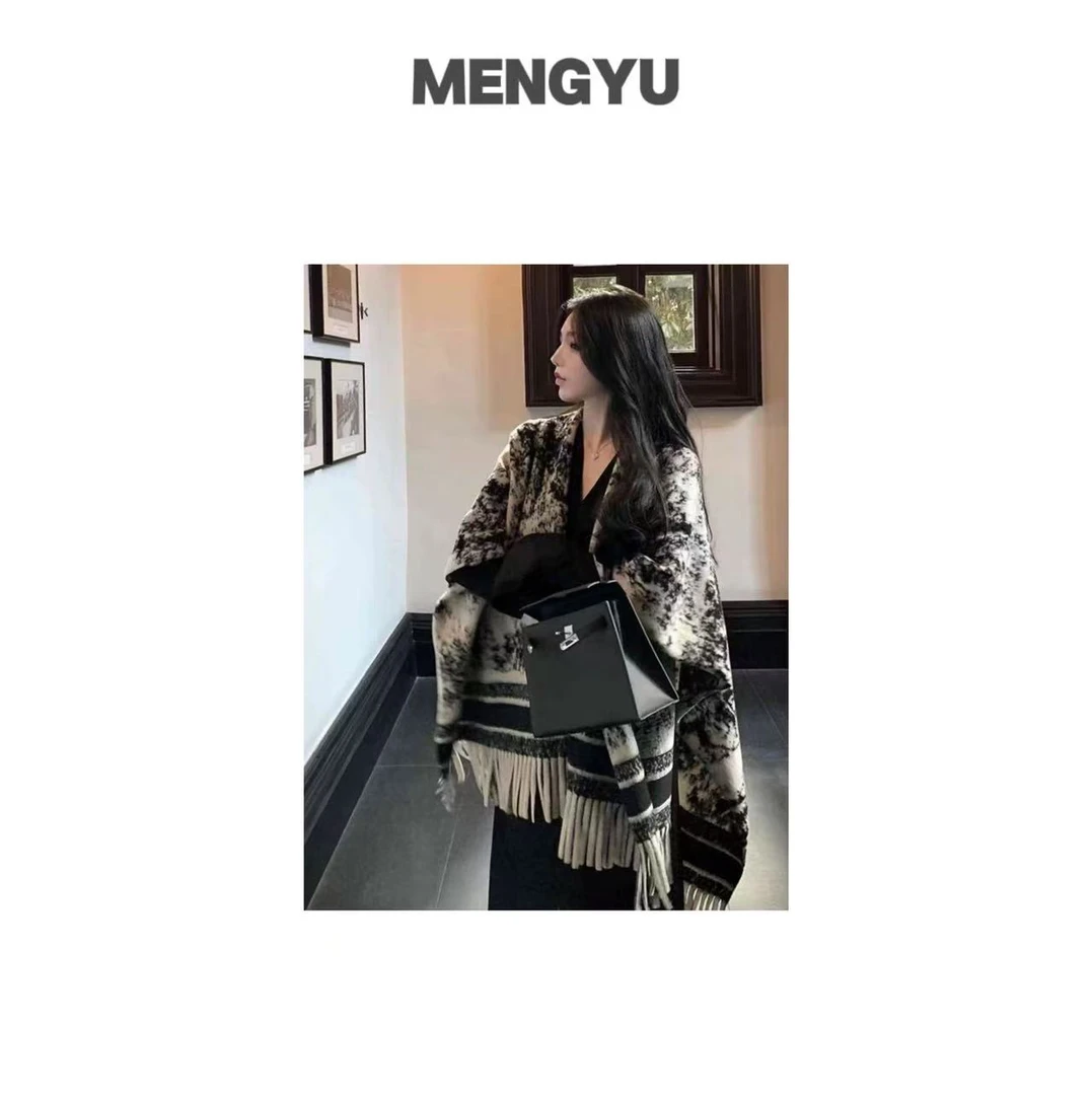 不起球长方形通用多功能方形披肩百搭潮流双面muji风轻奢网红气质